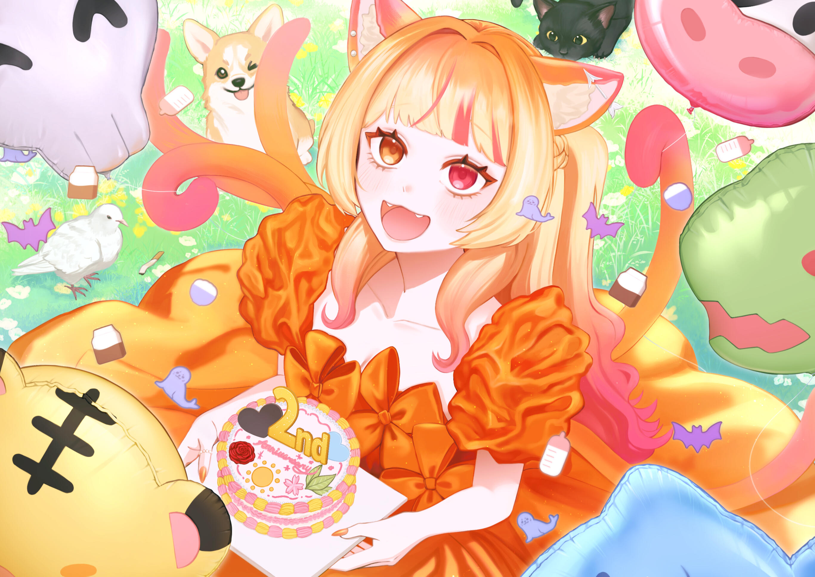 2nd Anniversary illustration for Rᴜɴo, requested by her fans.